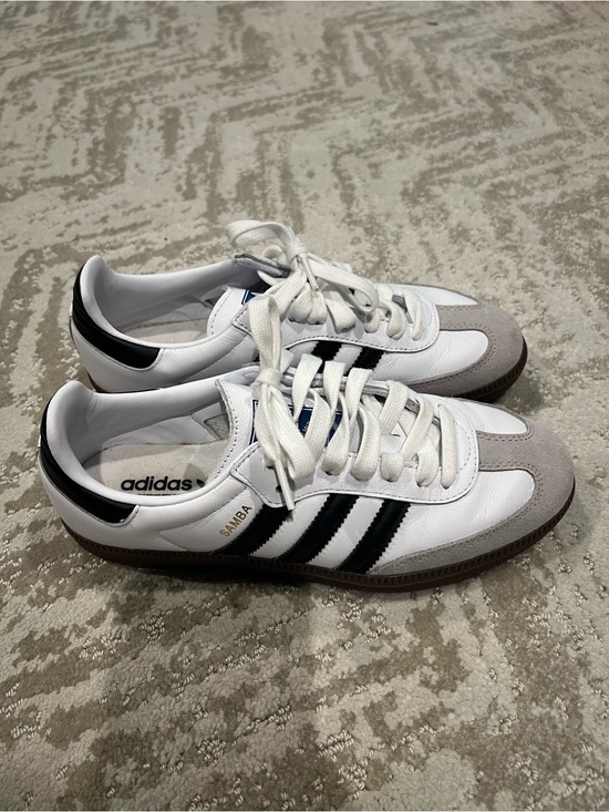 adidas Shoes - adidas Samba Leather Sneakers in White & Black